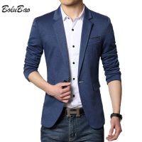 ZZOOI BOLUBAO 2021 Autumn Blazers Men Fashion Urban Solid Color Single Breasted Business Casual Suit Slim Fit Blazers Male