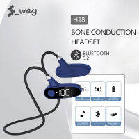 S-Way Bone Conduction IPX5หูฟังกันน้ำพร้อมไมโครโฟนบลูทูธไร้สายบลูทูธเข้ากันได้กีฬาเพลง TWS บลูทูธ5.2ชุดหูฟัง