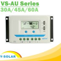 EPever PWM 30A 45A 60A Solar Charge Controller 12/24/36/48VDC Auto Backlight LCD Dual USB PV Charger Regulator for Solar Home