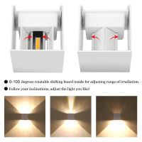 ร้อน Led โคมไฟติดผนังอลูมิเนียมกลางแจ้ง IP65กันน้ำขึ้นลงโคมไฟติดผนังสำหรับบ้านบันไดห้องนอนข้างเตียงห้องน้ำทางเดินแสง