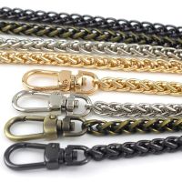 【CW】 120cm Replacemen Metal twist chain with hook for shoulder bag purse handle strap crossbody belt accessories hardware