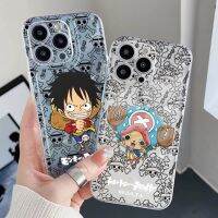 【On Clearance】เคสโทรศัพท์มือถือ TPU แบบใส ขอบสี่เหลี่ยม กันกระแทก ลาย One Piece Luffy Chopper สําหรับ iPhone 13 Pro Max 14 12 iPhone 11 XR 8 7 SE 2022