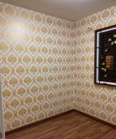 Wall Ideas วอลเปเปอร์ผนัง สติกเกอร์ผนัง PVC มีกาวในตัว ขนาด 45 cm x 10 M #ลายหลุยส์