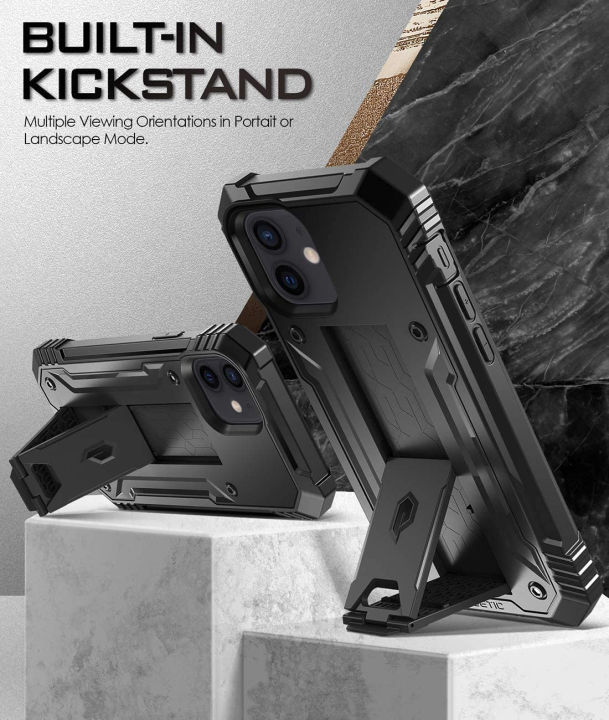 poetic-revolution-for-iphone-12-iphone-12-pro-case-6-1-inch-2020-release-full-body-rugged-dual-layer-shockproof-protective-cover-with-kickstand-and-built-in-screen-protector-black