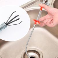 Bathroom Kitchen Spring Sewer Dredging Tool Bendable Sink Tub Toilet Hair Filter Pipe Clean Hook Dredging Tools