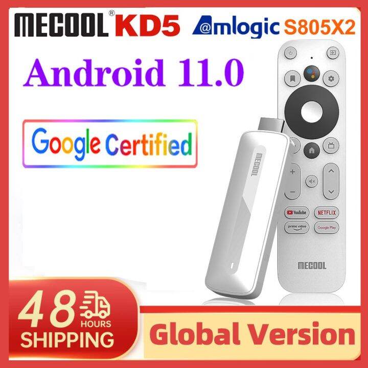 2022 Mecool KD5 TV Stick Android 11 HDR10 Smart TV Box 1GB 8GB 2.4G/5G Dual Wifi Mini Streaming