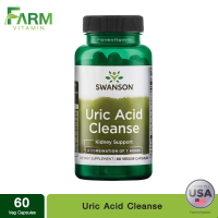 Swanson, Uric acid elimination, Uric Acid Cleanse, 60 Veg caps