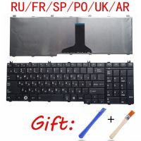 RU/FR/SP/PO/UK/AR แป้นพิมพ์โตชิบา C660ดาวเทียม C650 C655 C655D L775 C670 L670 L770 L675 L750 L755 L650 L655 L775D