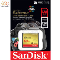 SanDisk Extreme CF Card SDHC 32,64,128 GB อ่าน 120MB/s เขียน 85MB/s (SDCFXSB_032G_G46, SDCFXSB_064G_G46 ,SDCFXSB_128G_G46 ) CF เมมโมรี่ การ์ด แซนดิส สำหรับกล้องโปร กล้องถ่ายรูป DSLR ประกันSynnex