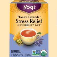 Premium for U?ชา YOGI TEA STRESS&amp;RELIEF TEA BOX ชาสมุนไพรออแกนิค Bed time หลับสบาย นำเข้าจากอเมริกา? Honey Lavender