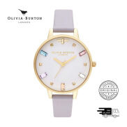 Đồng Hồ Nữ Olivia Burton Rainbow Bee Màu Trắng & Đá Pha Lê Swarovski