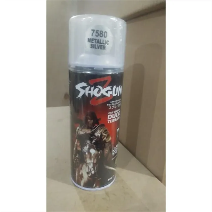 Spray paint spray Shogun Z Duco gasoline resistant metallic silver 7580
