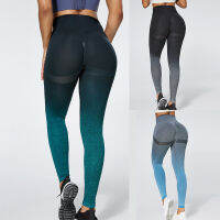 Gradient สี Energy Legging ผู้หญิงออกกำลังกายฟิตเนสวิ่งจ๊อกกิ้งวิ่ง Leggings ยิม Tights ยืดกีฬากางเกงโยคะ...