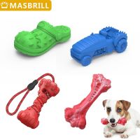 【A Smart and Cute】 MASBRILL Dog Chew Toys Indestructible Large Breed Aggressive Chewers Tough Teething Pet Teeth Cleaning Accessories