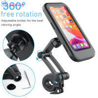 LA【ready Stock】Bicycle รถจักรยานยนต์ Phone Holder Ipx4 Waterproof Rainproof Phone Case Adjustable Cycling Navigation Bracket【cod】