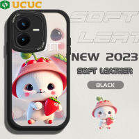 UCUC สำหรับ Vivo Y22S Y22 Vivo Y21T Y21S Y21A Y21 2021 Vivoy21a Vivoy21S เคสโทรศัพท์สำหรับสาวการ์ตูนน่ารักกระต่ายสัตว์เลี้ยงซิลิโคนนิ่มหนัง PU เคสหนัง