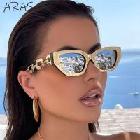 Fashion Small Cat Eye Sunglasses Women Trending Product 2023 Luxury Brand Cateye Chain Leg Sun Glasses Ladies Black Shades UV400 Rotary Tool Parts Acc