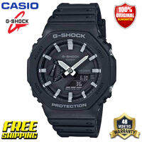 G-Shock GA2100 ของแท้ผู้ชายกีฬานาฬิกาเซ็นเซอร์คู่เคลื่อนไหวกลางแจ้งกันกระแทกกันน้ำโคลนอัตโนมัติยกไฟรับประกันสี่ปี GA-2100-1A