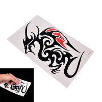 ?jiajia01? สติกเกอร์รอยสักกันน้ำชั่วคราว10.5*6cm Dragon TATTOO Totem Water