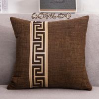 Thick Cotton Linen Cushion Cover Stitching Geometry Pillow case Home New Year Decorative Sofa Car funda cojin Christmas Gifts