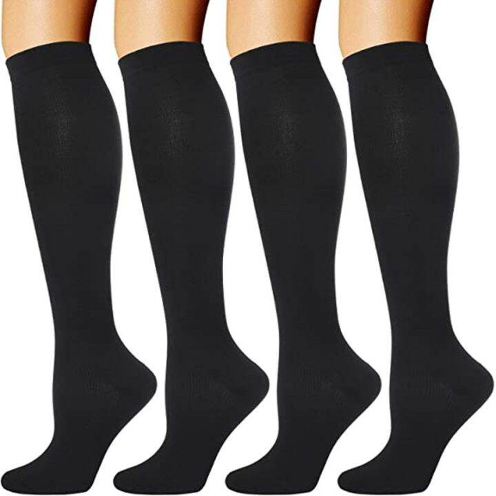 【jw】 ⊙ SXXL Compression Socks Men Women Travel Elastic Nurse Edema