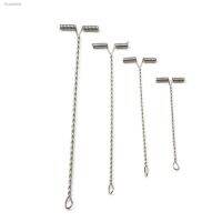 ❦ Rompin 10Pcs Ocean Fishing Balance Rigs Hooks Fishing Wire Arm With Swivel T Shaped Stainless Steel 6/8/10/12cm Fishing Tackle