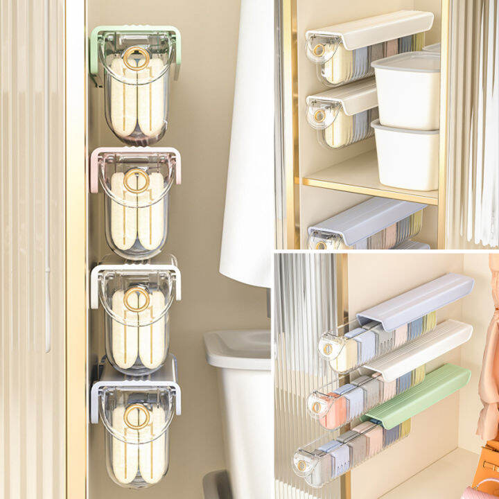 WallMounted Underwear Sock Storage Box Closet Bra Garments Holder Bin