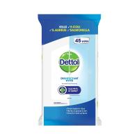 DETTOL ผ้าเช็ดทำความสะอาดพื้นผิว DETTOL ANTI-BACTERIAL 45 แผ่น WET WIPES DETTOL ANTI-BACTERIAL 45-SHEET ทิชชู่เปียก อุปกรณ์ทำความสะอาด ของใช้ภายในบ้าน