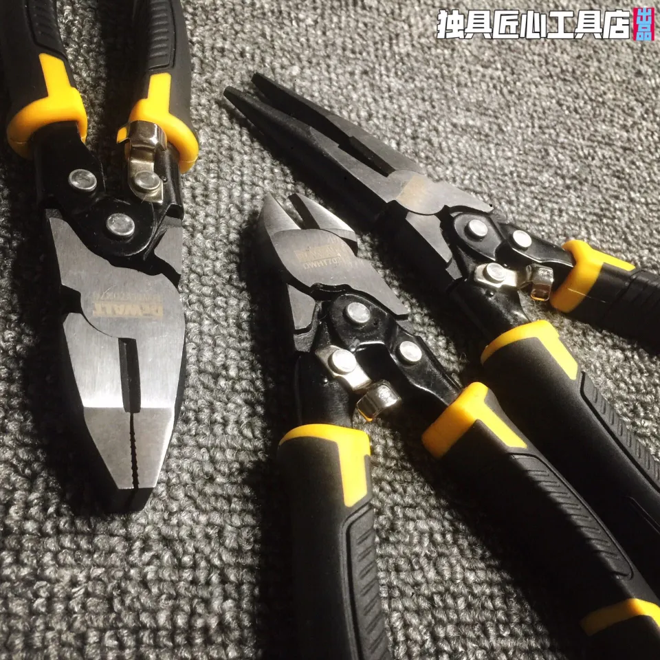 DEWALT industrial-grade labor-saving wire pliers in the United States,  diagonal pliers needle-nosed pliers and multi-functional vises. Lazada PH