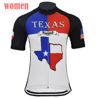 Texas Women Cycling Jersey Blue Cycling Top Bike Wear Cycling Clothing Road Bike Clothing ALUMINIO