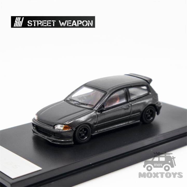 Street Weapon 1:64 alloy model car Honda Civic EG6 Full carbon full ...