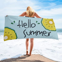 Summer Fruit Pineapple Light Blue Bath Towel For s Home Essentials Summer Swimming Beach Towel Quickly Dry Face Towel