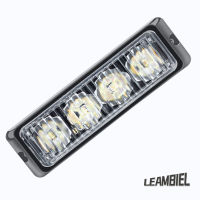 ไฟเตือน4led รถบรรทุกรถยนต์12-24V ไฟแฟลชรถยนต์ด้านข้างสำหรับวิ่งเวลากลางวันสัญญาณเลี้ยวกันน้ำ2ชิ้น【fast】