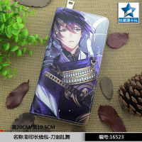 Touken Ranbu ออนไลน์ผู้หญิงผู้ชายการ์ตูนกระเป๋าสตางค์แฟชั่นนักเรียนกระเป๋าสตางค์เด็กกระเป๋าสตางค์หนัง PU กระเป๋าสตางค์ที่เรียบง่ายใหม่