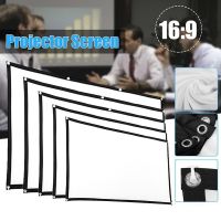 60/72/84/100/120/150 Inch Portable 60-150 Projector Screen 16:9 HD Home Cinema Theater Movie Outdoor Camp Projector Screen