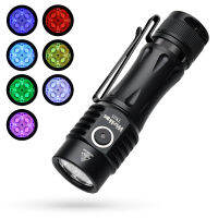 Wurkkos TS25 Powerful EDC 4000lm Flashlight Quad TIR Optic with 8 Multi Color Aux LEDs 21700 Torch Anduril 2.0 USB-C