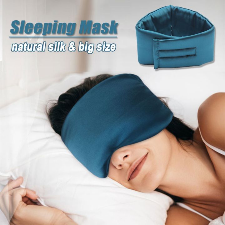 100-natural-silk-sleeping-eye-big-silk-eye-patch-adjustable-blackout-light-eyeshade-travel-nap-eyepatch-smooth-blindfold