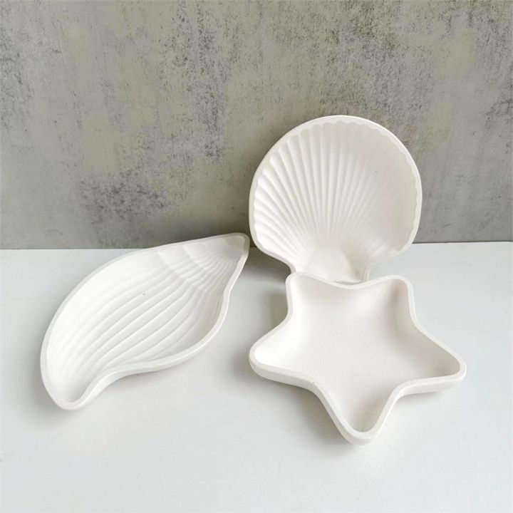 3d-star-plaster-home-decor-ornaments-tray-resin-molds-scented-candle-conch-shell-silicone-mold