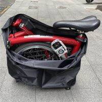 เหมาะสำหรับกรอบกระเป๋าเก็บของ Brompton Dalaman Tas อุปกรณ์จักรยานเก็บของที่ครอบกันฝนกันฝุ่นสำหรับกระเป๋ารถไฟใต้ดิน