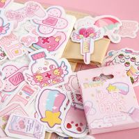 46Pcs Pink Girlhood Mini Paper Sticker Decoration Diy Ablum Diary Scrapbooking Label Sticker Kawaii Japanese Stationery Stickers Stickers Labels