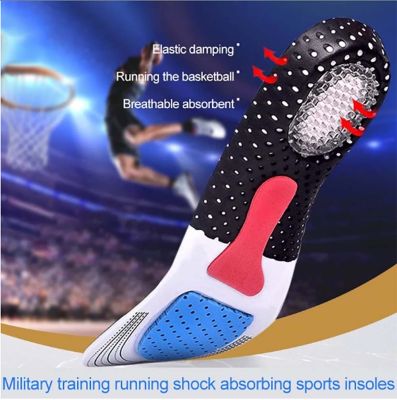 แผ่นรองเท้ากีฬา ซิลิโคนเจลซัพพอร์ตส้นเท้า Orthopedic Pad Shock Absorption Arch