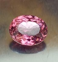 1.35 cts Natural Sweet Pink Tourmaline Loose Gemstone Oval Shape Genuine Madagascar Gemstone for Jewelry Gemstone 7x6.5x3.4 mm