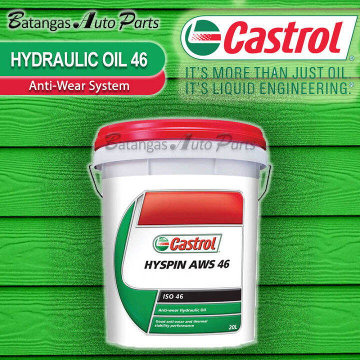 CASTROL HYSPIN AWS 46 Hydraulic Oil 46 1Pail (20 Liters) | Lazada PH