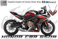 สติ๊กเกอร์แต่งลายรถ Honda Cbr 650R ลาย LKB RACING V.1