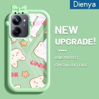 เคส Dienya สำหรับ Realme 10 Realme 10 Pro Plus 5G เคสลายการ์ตูนน่ารักดาวและแมวสีสันสดใสกันกระแทกเคสโทรศัพท์โปร่งใสปลอกซิลิโคนป้องกันเลนส์กล้องมอนสเตอร์ที่น่ารัก