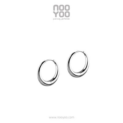 NooYoo ต่างหูสำหรับผิวแพ้ง่าย CoCr NF 4mm Plain Hoops