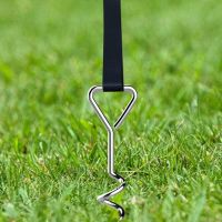 Spiral Ground Anchor Tent Anchors Pet Supplies Dog Stakes Metal Heavy Duty Alloy Steel