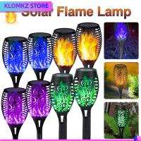 KLOMKZ กันน้ำกันน้ำได้ โคมไฟพลังแสงอาทิตย์ 12LED ทางเดินในสนามหญ้า หลอดไฟแบบเสียบปลั๊ก ของตกแต่งสวน การตกแต่งภูมิทัศน์ ไฟกลางคืนแสง กิจกรรมกลางแจ้งกลางแจ้ง