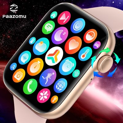 ZZOOI 2023 For Xiaomi Huawei Samsung 1.85 inch Bluetooth Call Smartwatch Men Support 120 Sport New Women Rotary Keys Smart Watch +Box