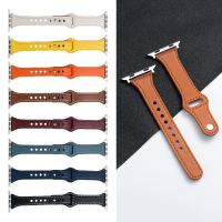 Suitable For Apple Watch i watch1-SE8/7/6/3/2/1 Small Waist Loop Microfiber Leather Strap Fashionable Ladies 【BYUE】